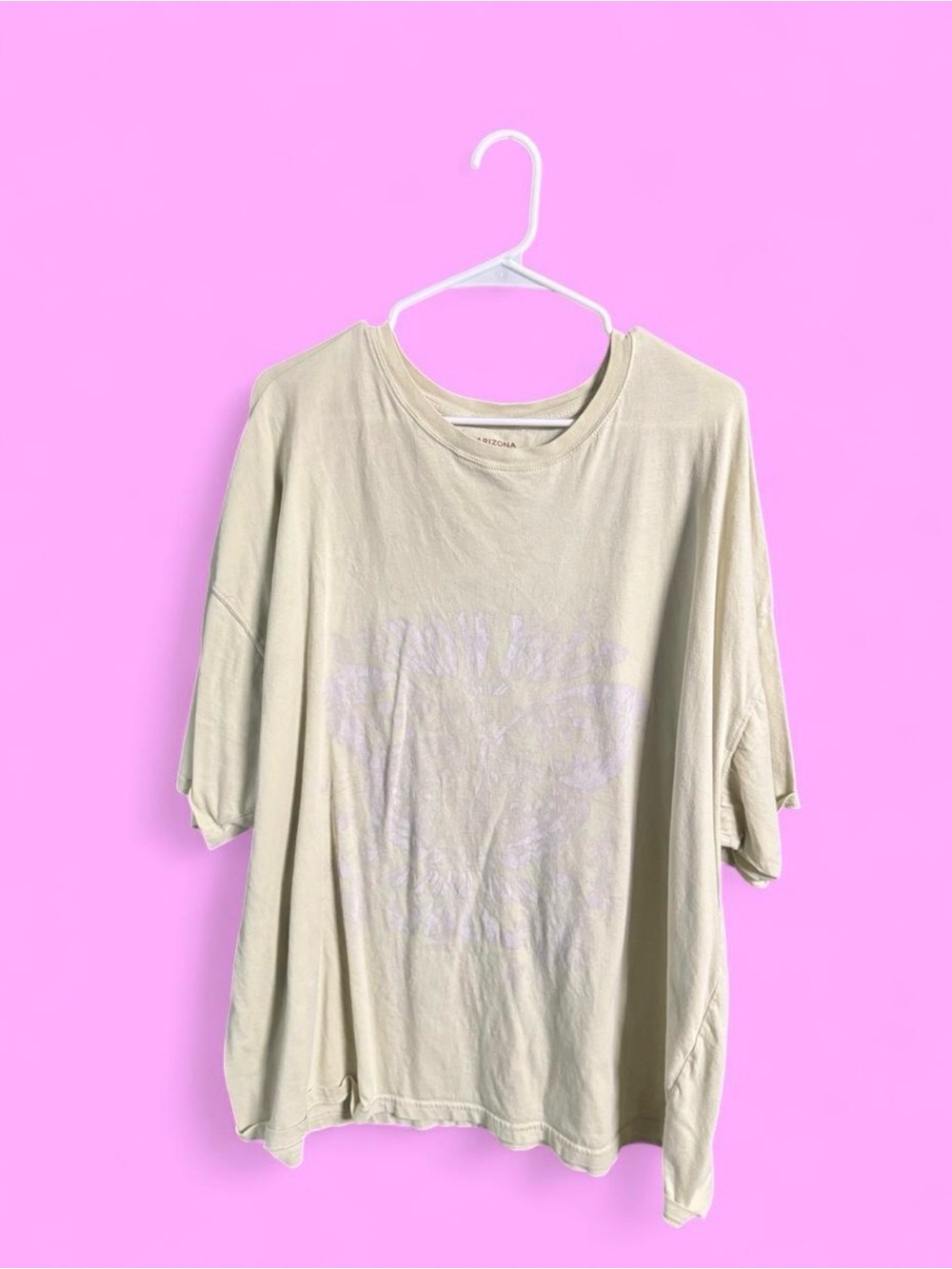 Arizona Jean Co XXL Sage Green Oversized Tiger Graphic T-Shirt